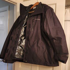 Columbia 3-in-1 Interchange Jacket OmniHeat- Black - 2X